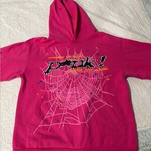 Pink Sp5der hoodie V1